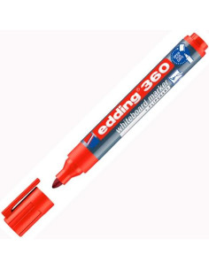 EDDING MARCADOR PIZARRA BLANCA 360 RELLENABLE ROJO