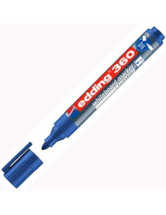 EDDING MARCADOR PIZARRA BLANCA 360 RELLENABLE AZUL
