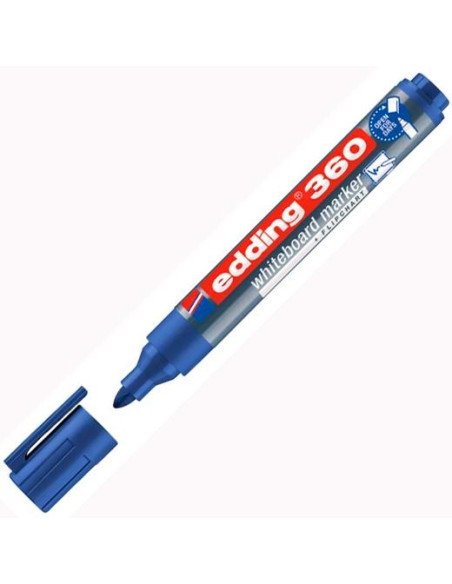 EDDING MARCADOR PIZARRA BLANCA 360 RELLENABLE AZUL