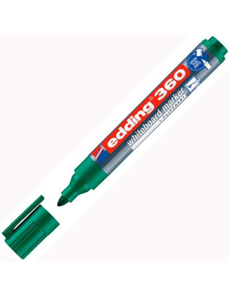 EDDING MARCADOR PIZARRA BLANCA 360 RELLENABLE VERDE