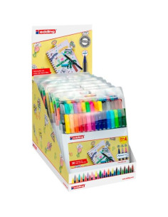 EDDING ROTULADOR 1200 PUNTA FINA CLÁSICONEÓNPASTEL CSURTIDOS EXPOSITOR 10 PACK 4-1200-30