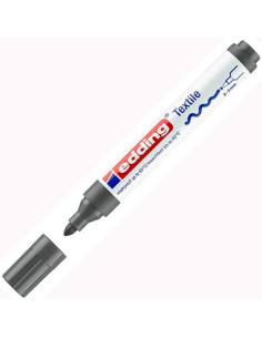 EDDING MARCADOR TEXTIL 4500 PERMANENTE PUNTA REDONDA GRIS FLUORESCENTE