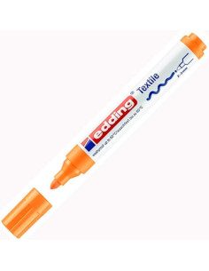 EDDING MARCADOR TEXTIL 4500 PERMANENTE PUNTA REDONDA NARANJA FLUORESCENTE