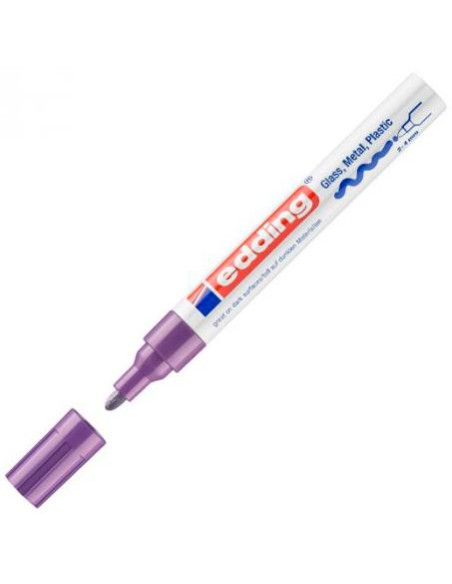 EDDING MARCADOR PERMANENTE 750 TINTA OPACA BRILLANTE VIOLETA