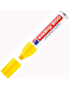 EDDING MARCADOR PERMANENTE 800 EXTRAGRUESO AMARILLO
