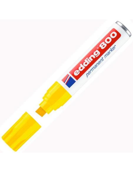 EDDING MARCADOR PERMANENTE 800 EXTRAGRUESO AMARILLO