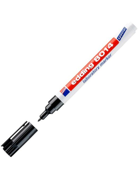 EDDING MARCADOR ESPECIAL PARA LABORATORIO PERMANENTE NEGRO