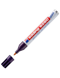 EDDING MARCADOR DE SEGURIDAD ULTRAVIOLETA PERMANENTE PUNTA REDONDA