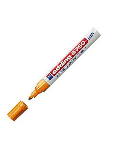 EDDING MARCADOR PERMANENTE DE TINTA OPACA INDUSTRIAL 8750 AMARILLO