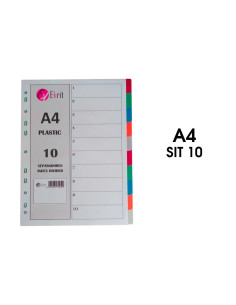 EKRIT SEPARADORES PP A4 11 TALADROS 10 POSICIONES