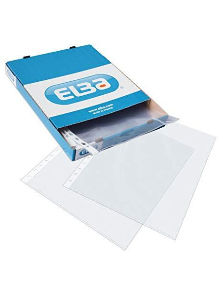 ELBA FUNDAS MULTITALADRO 16 PP CRISTAL FOLIO 70 MICRAS STANDARD -100U-