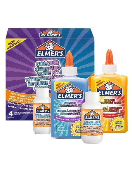 ELMER´S KIT SLIME CAMBIO DE COLOR CON EL SOL