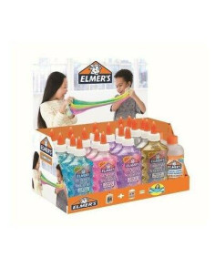 ELMER´S EXPOSITOR SLIME 18 BOTES COLA  3 BOTES DE LIQUIDO MÁGICO -21U-