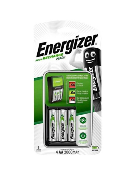ENERGIZER CARGADOR DE PILAS AAAAA 4 PILAS RECARGABLES 4AA INCLUIDAS