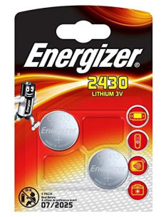 ENERGIZER PILAS PLANAS DE LITIO 3V - CR2430 2 PACK