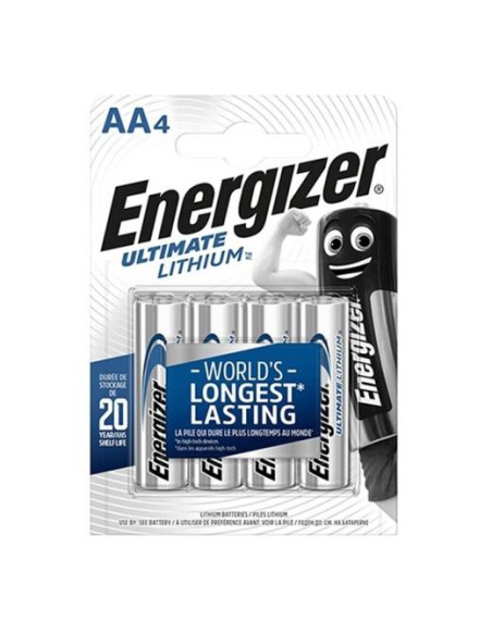 ENERGIZER ULTIMATE LITHIUM PILA LITIO AA L91 FR06 15V - BLISTER 4