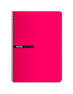 ENRI CUADERNO ESPIRAL 100H FOLIO 70GR TDURA 4X4 ROJO