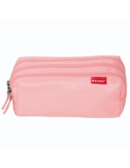 PORTATODO ENRI 3 CREMALLERAS ROSA