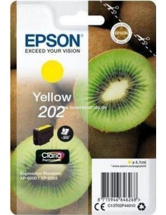 EPSON SINGLEPACK YELLOW 202 CLARIA PREMIUM INK