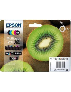 EPSON MULTIPACK 5-COLOURS 202XL CLARIA PREMIUM INK KIWI