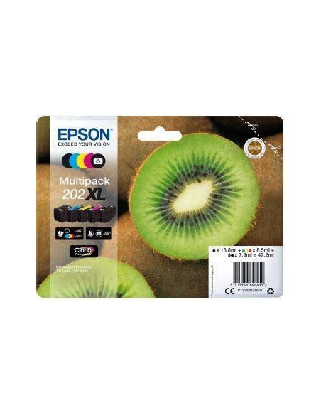 CARTUCHO INKJET EPSON T02G740  202XL XP-6000XP-6005 MULTIPACK DE 5