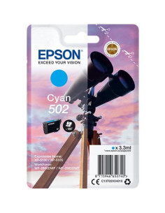EPSON SINGLEPACK CYAN 502 INK XP-5100 XP-5105 WF-2860DWF WF-2865DWF