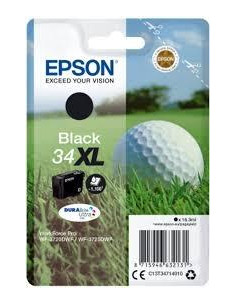 EPSON CARTUCHOS DE TINTA NEGRO DURABRITE  ULTRA INK 34XL EMBALAJE INDIVIDUAL 1 X 108 ML