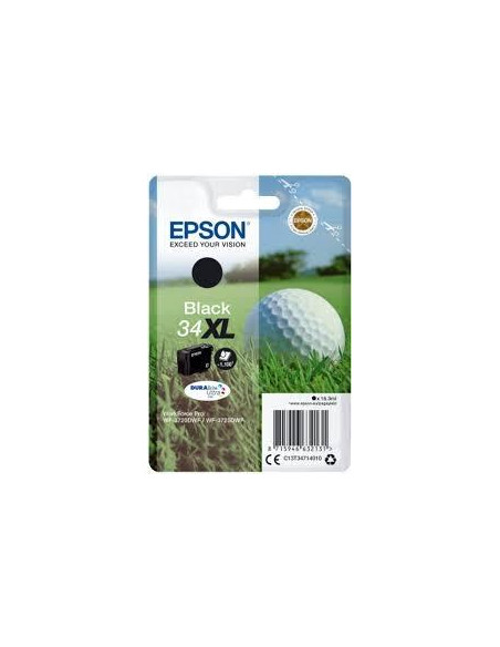 EPSON CARTUCHOS DE TINTA NEGRO DURABRITE  ULTRA INK 34XL EMBALAJE INDIVIDUAL 1 X 108 ML
