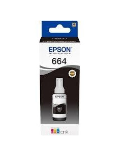 EPSON TINTA BOTE NEGRO ECOTANK L355 555  ET-2500 2550  2600  2650 4500 14000 - N 664