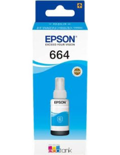 EPSON TINTA BOTE CIAN ECOTANK ECOTANK L355 555  ET-2500 2550  2600  2650 4500 14000  - N 664