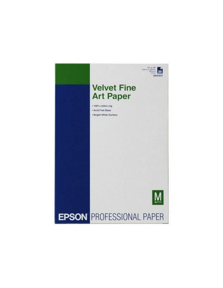 EPSON GF PAPEL VELVET FINE ART A3 20 H 260G