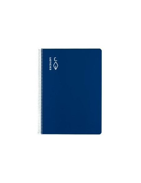 ESCOLOFI CUADERNO ESPIRAL 40H A4 70GR PAUTA 3MM CMARGEN AZUL
