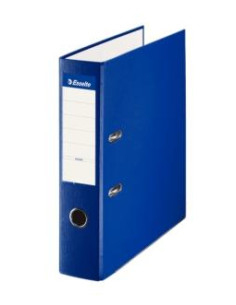 ESSELTE ARCHIVADOR PALANCA FOLIO LOMO ANCHO PP INTERIOR FORRADO EN PAPEL RADO CANTONERAS AZUL