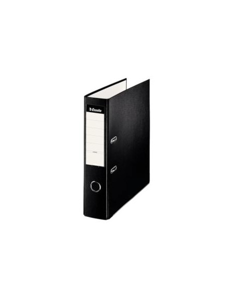ESSELTE ARCHIVADOR PALANCA FOLIO LOMO ANCHO PP INTERIOR FORRADO EN PAPEL RADO CANTONERAS NEGRO