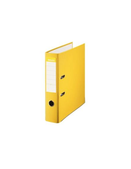 ESSELTE ARCHIVADOR PALANCA FOLIO LOMO ANCHO PP INTERIOR FORRADO EN PAPEL RADO CANTONERAS AMARILLO