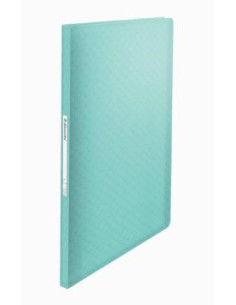 ESSELTE CARPETA CON 60 FUNDAS FIJAS COLOUR´ICE A4 POLIPROPILENO AZUL TRANSLÚCIDO