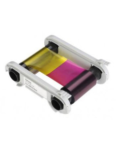 EVOLIS CINTA DE TRANSFERENCIA TÉRMICA DE COLOR CON CINCO PANELES BK  C  M  Y  OVERLAY 200 IMPRESIONES