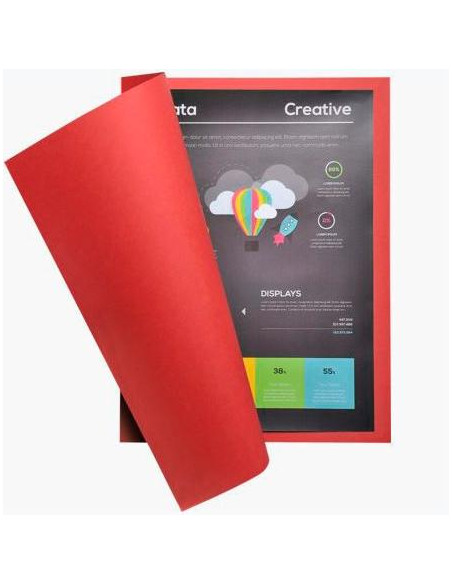 EXACOMPTA SUBCARPETA ROCK´S A4 210GR CARTULINA ROJO -100U-