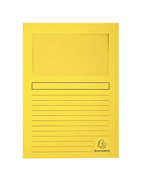 EXACOMPTA SUBCARPETA A4 FOREVER CON VENTANA AMARILLO -100U-