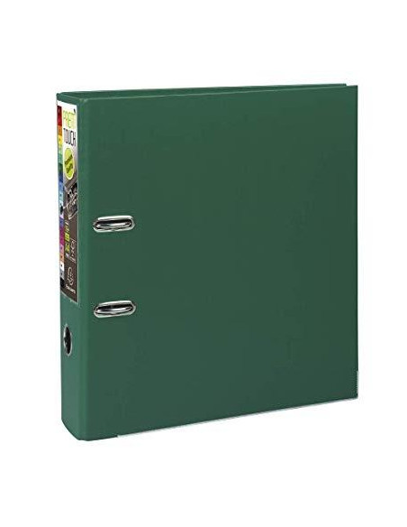 EXACOMPTA ARCHIVADOR PALANCA PREM`TOUCH PP A4 MAXI LOMO DE 80MM RADO VERDE OSCURO