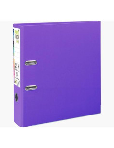 EXACOMPTA ARCHIVADOR PALANCA PREM`TOUCH PP A4 MAXI LOMO DE 80MM RADO VIOLETA