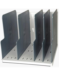 EXACOMPTA MODULOTOP CLASIFICADOR VERTICAL CON 5 SEPARADORES A4 GRIS CLAROGRIS RATÓN