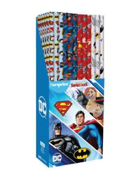 EUROPRICE ROLLO DE PAPEL DE REGALO ROLLO 70CM X 2M SUPERHÉROES