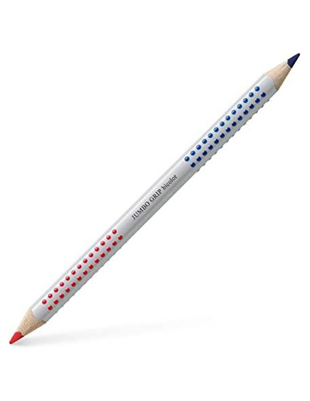 FABER CASTELL LÁPIZ JUMBO GRIP DOBLE PUNTA BICOLOR ROJO Y AZUL