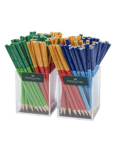 FABER CASTELL LÁPIZ GRAFITO GRIP 2001 TWO B SURTIDOS -2 EXPOSITORES DE 72U CU-
