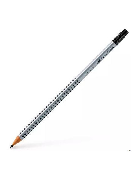 LAPIZ de GRAFITO FABER-CASTELL GRIP 2001 CON GOMA B
