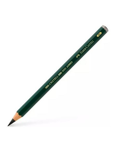 FABER CASTELL LÁPIZ JUMBO 9000 8B NEGRO