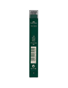 FABER CASTELL MINAS TK 9071 DIBUJO 315MM 6B ESTUCHE 10 UD NEGRO INTENSO