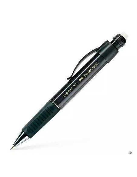 FABER CASTELL PORTAMINAS GRIP PLUS 07MM NEGRO METÁLICO