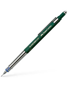 FABER CASTELL PORTAMINAS TK-FINE VARIO L 07MM CLIP DE METAL Y GOMA DE BORRAR VERDE